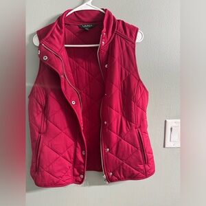 Polo by Ralph Lauren Red Quilted Vest